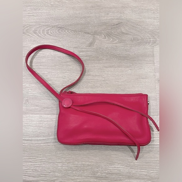 Set of two: Hugo Buscati Floral Dress sz 6 US & Vintage Gap 100% Leather Purse - Picture 6 of 8